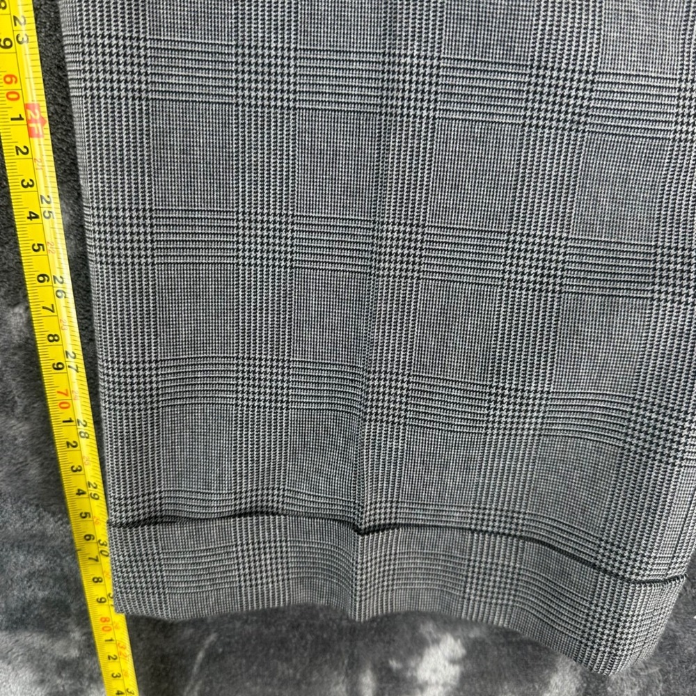 Lauren Ralph Lauren Mens Grey Glen Plaid Pleated Cuffed Dress Pants 36x30 - Picture 8 of 9
